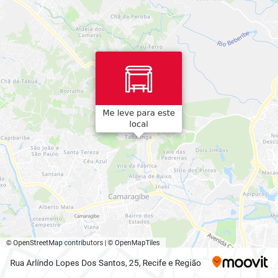 Rua Arlíndo Lopes Dos Santos, 25 mapa