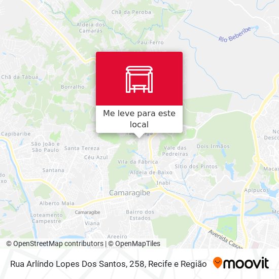 Rua Arlíndo Lopes Dos Santos, 258 mapa