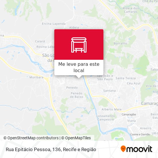 Rua Epitácio Pessoa, 136 mapa