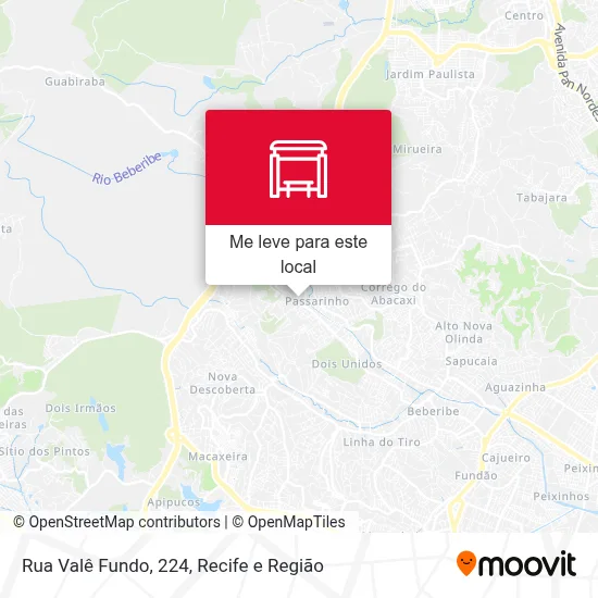 Rua Valê Fundo, 224 mapa
