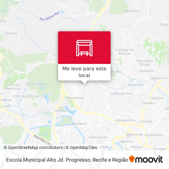 Escola Municipal Alto Jd. Progresso mapa