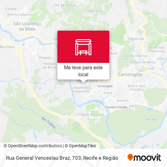 Rua General Venceslau Braz, 703 mapa