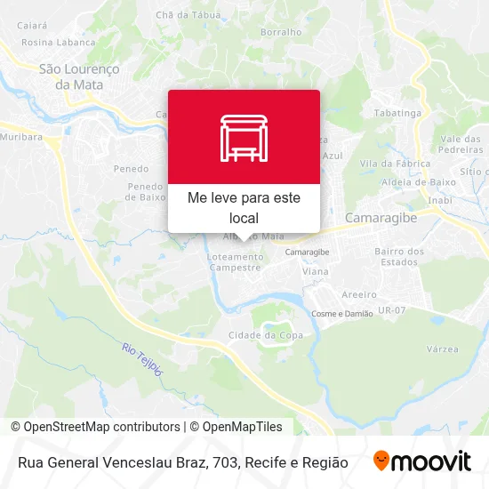 Rua General Venceslau Braz, 703 mapa