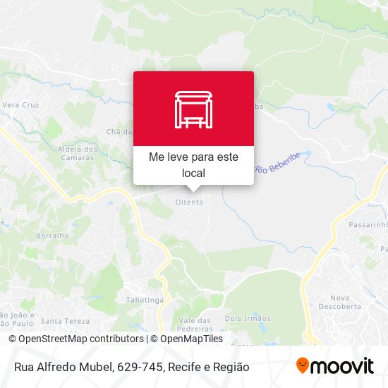 Rua Alfredo Mubel, 629-745 mapa