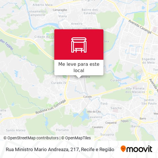Rua Ministro Mario Andreaza, 217 mapa