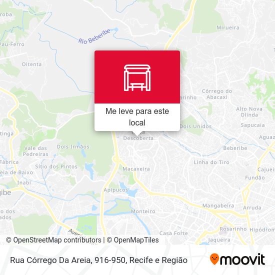 Rua Córrego Da Areia, 916-950 mapa