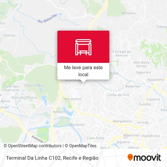 Terminal Da Linha C102 mapa
