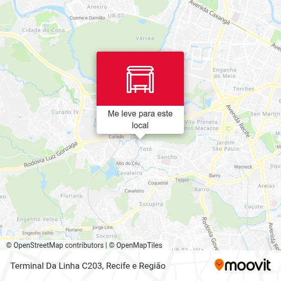 Terminal Da Linha C203 mapa