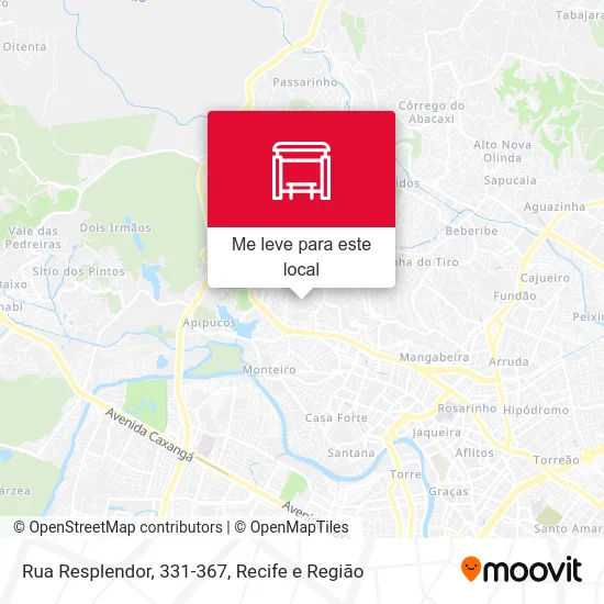 Rua Resplendor, 331-367 mapa