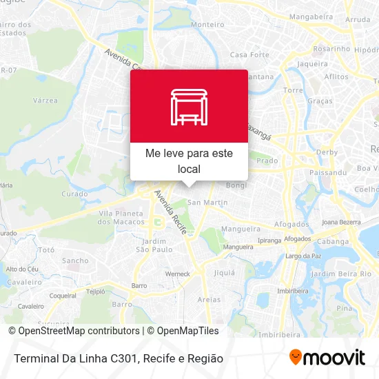 Terminal Da Linha C301 mapa