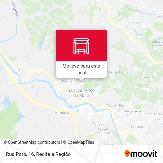 Rua Pará, 16 mapa