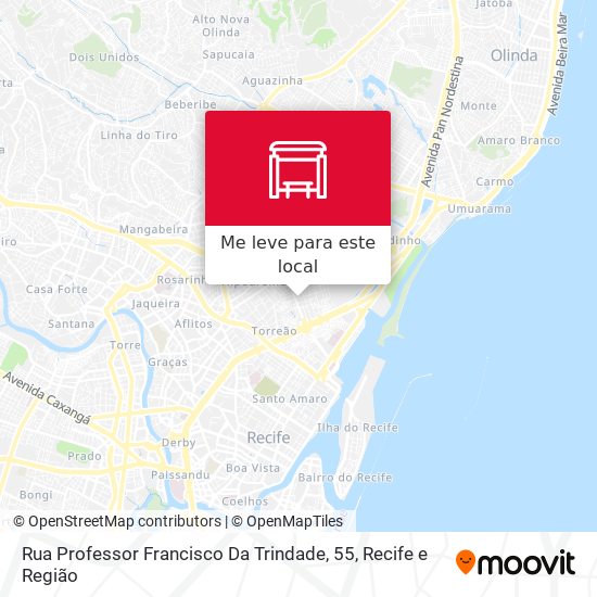 Rua Professor Francisco Da Trindade, 55 mapa
