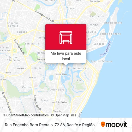 Rua Engenho Bom Recreio, 72-86 mapa