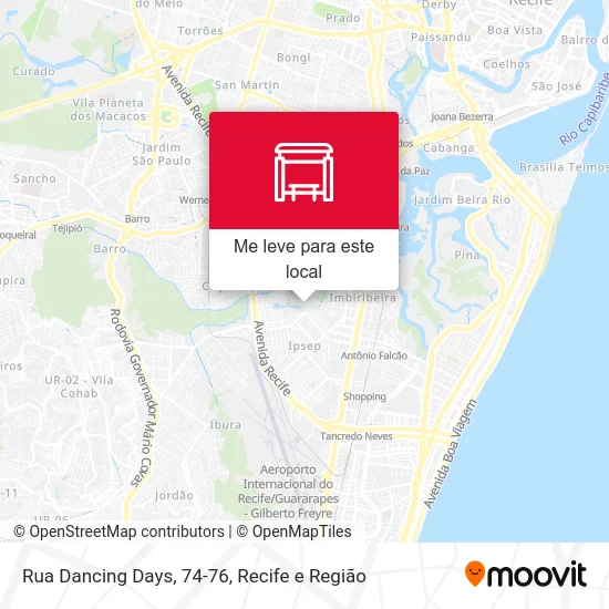Rua Dancing Days, 74-76 mapa