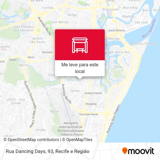 Rua Dancing Days, 93 mapa