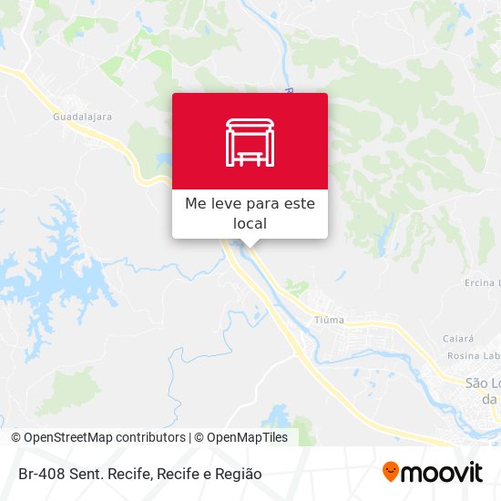 Br-408 Sent. Recife mapa