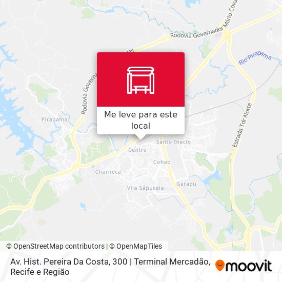 Av. Hist. Pereira Da Costa, 300 | Terminal Mercadão mapa