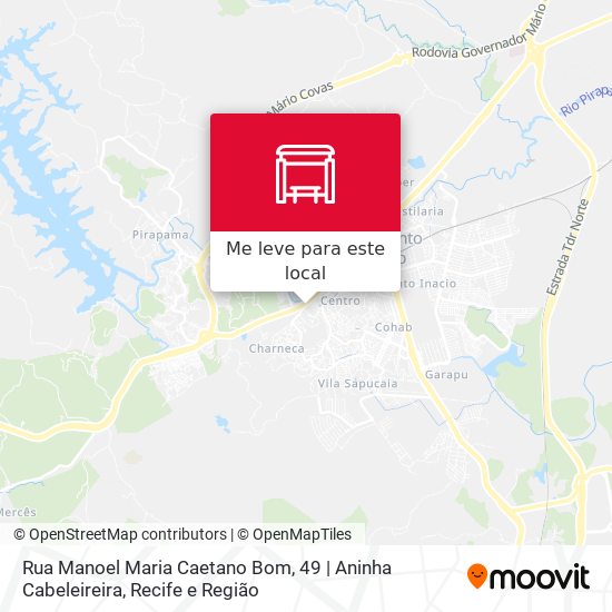 Rua Manoel Maria Caetano Bom, 49 | Aninha Cabeleireira mapa