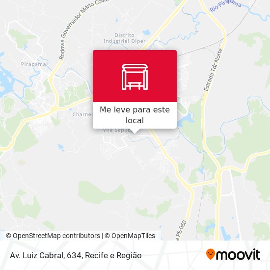 Av. Luiz Cabral, 634 mapa