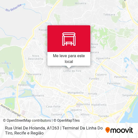 Rua Uriel De Holanda, A1263 | Terminal Da Linha Do Tiro mapa