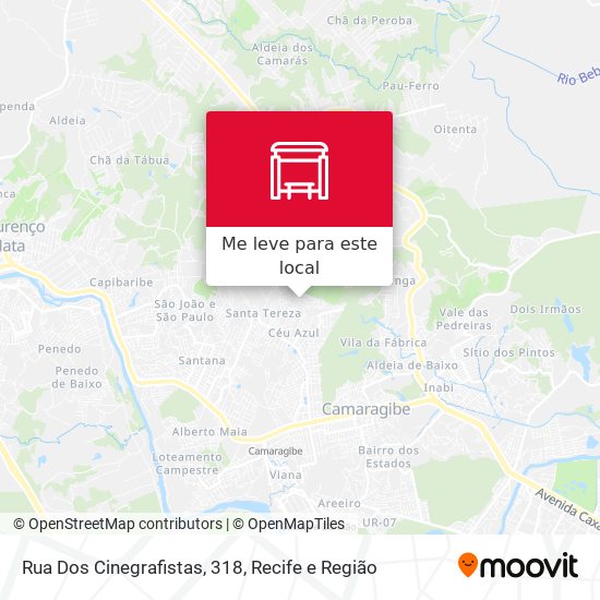 Rua Dos Cinegrafistas, 318 mapa