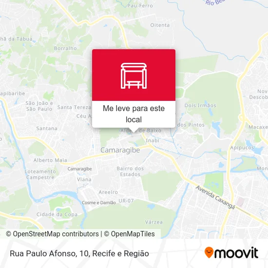 Rua Paulo Afonso, 10 mapa