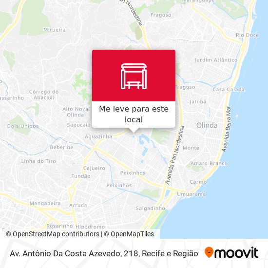 Av. Antônio Da Costa Azevedo, 218 mapa