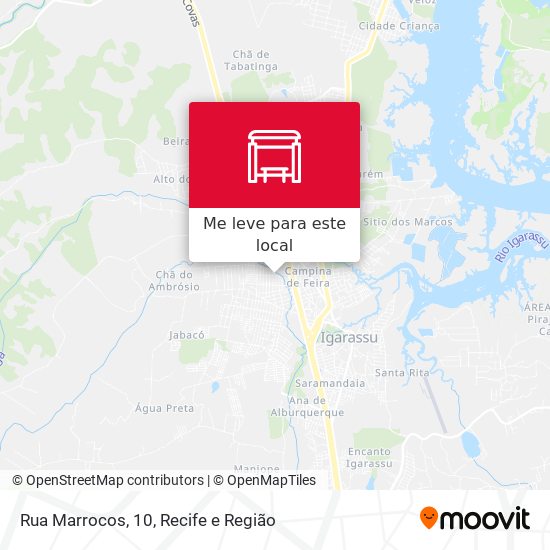 Rua Marrocos, 10 mapa