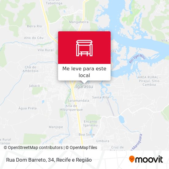 Rua Dom Barreto, 34 mapa