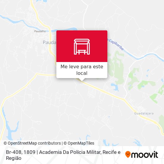 Br-408, 1809 | Academia Da Polícia Militar mapa