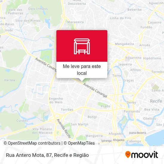 Rua Antero Mota, 87 mapa