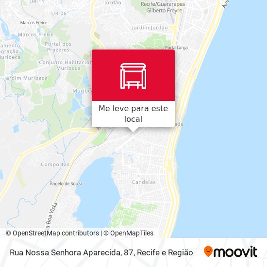 Rua Nossa Senhora Aparecida, 87 mapa