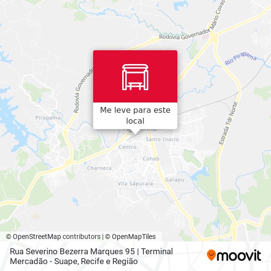 Rua Severino Bezerra Marques 95 | Terminal Mercadão - Suape mapa