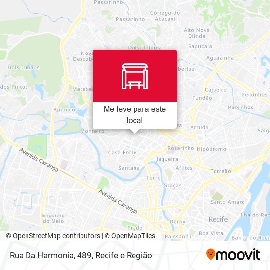 Rua Da Harmonia, 489 mapa