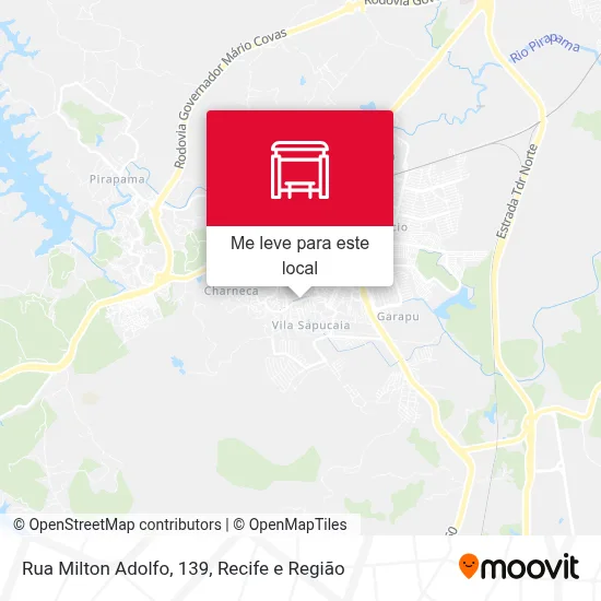 Rua Milton Adolfo, 139 mapa