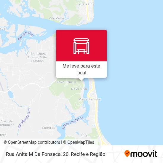 Rua Anita M Da Fonseca, 20 mapa