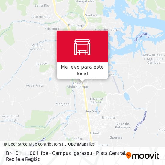 Br-101, 1100 | Ifpe - Campus Igarassu - Pista Central mapa