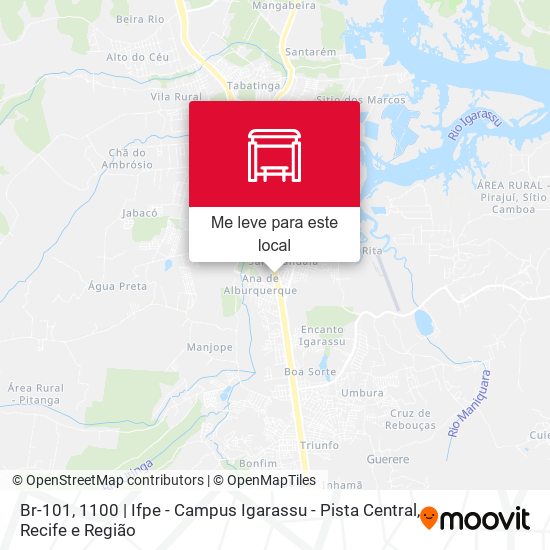 Br-101, 1100 | Ifpe - Campus Igarassu - Pista Central mapa