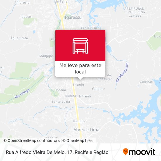 Rua Alfredo Vieira De Melo, 17 mapa