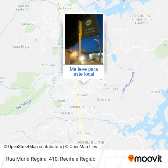 Rua Maria Regina, 410 mapa