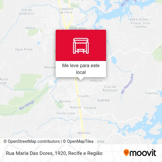 Rua Maria Das Dores, 1920 mapa