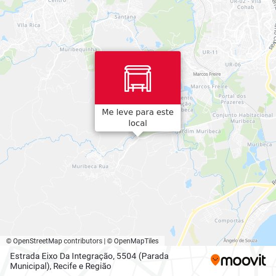 Estrada Eixo Da Integração, 5504 (Parada Municipal) mapa