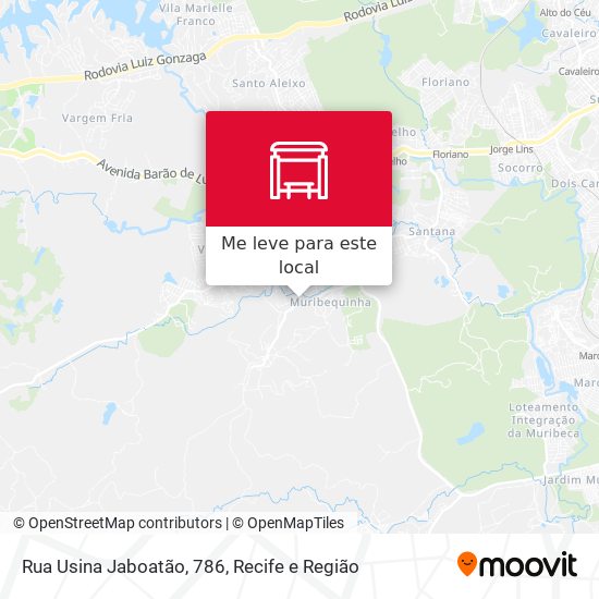 Rua Usina Jaboatão, 786 mapa