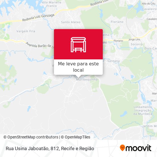 Rua Usina Jaboatão, 812 mapa