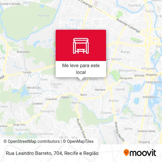 Rua Leandro Barreto, 704 mapa