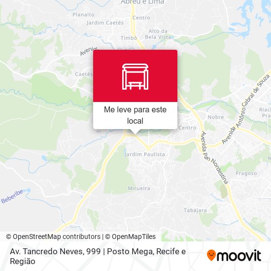 Av. Tancredo Neves, 999 | Posto Mega mapa