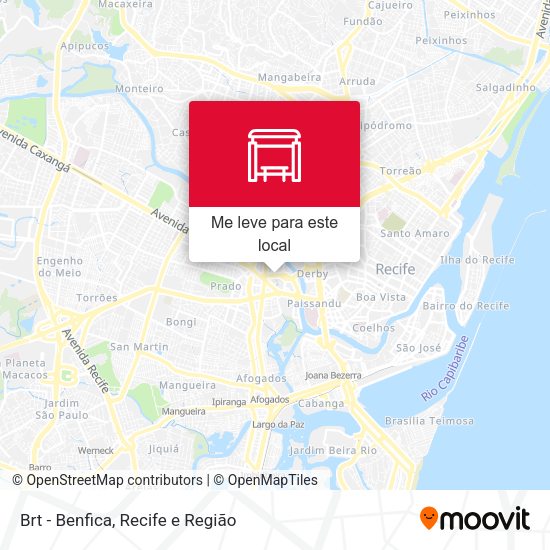 Brt - Benfica mapa