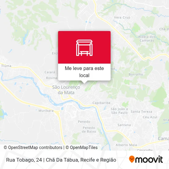 Rua Tobago, 24 | Chã Da Tábua mapa