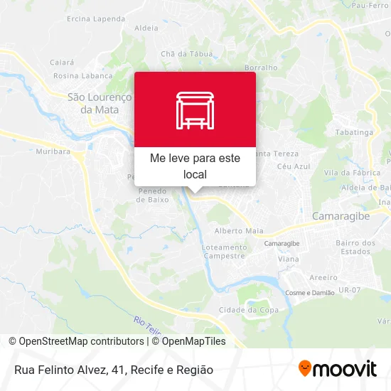 Rua Felinto Alvez, 41 mapa