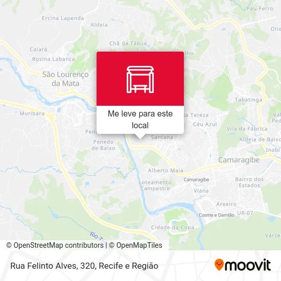 Rua Felinto Alves, 320 mapa